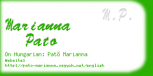 marianna pato business card