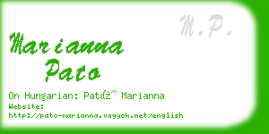 marianna pato business card